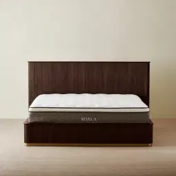 San Pierre Ebony Brown Ash Veneer King Bed