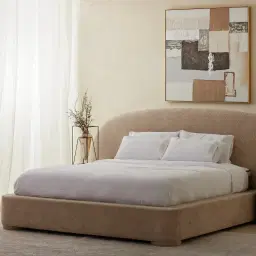 Estelle Stone Cream Queen Bed