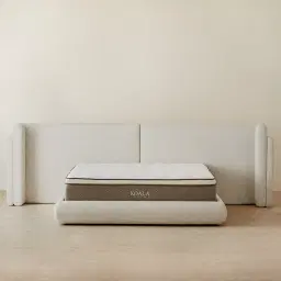 Clementine Dove Grey Woven Fabric Queen Bed