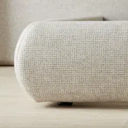 Clementine Dove Grey Woven Fabric Queen Bed