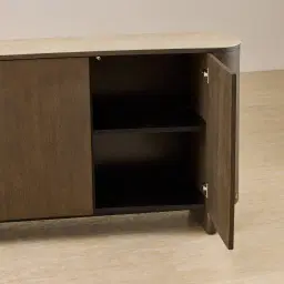Sierra Dark Wood Sideboard - Sintered Stone Top