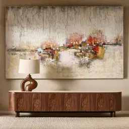 Sierra Dark Wood Entertainment Unit - Sintered Stone Top