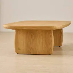 Sierra Light Wood Coffee Table - Wooden Top