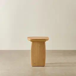 Sierra Light Wood Side Table - Wooden Top