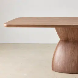 Xavier Walnut Brown Wooden Rectangular Dining Table - 200x100cm