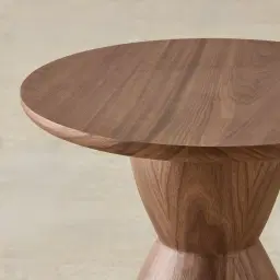 Xavier Walnut Brown Wooden Side Table