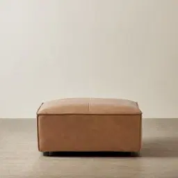 Lainey Medium Tan Sofa - Ottoman