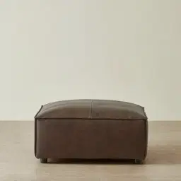 Lainey Chocolate Brown Sofa - Ottoman
