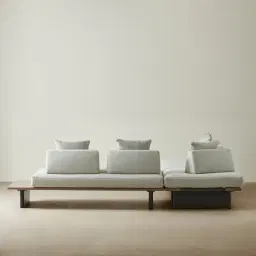 Carlotta Matte Anthracite 5-Seater Outdoor Sofa With Coffee Table