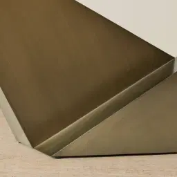 Vania Brushed Bronze Dining Table with Statuario White Sintered Stone Top - 200x118cm