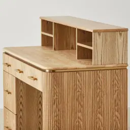 San Pierre Kids Light Brown Ash Veneer Study Desk