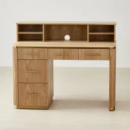 San Pierre Kids Light Brown Ash Veneer Study Desk