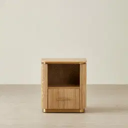 San Pierre Kids Light Brown Ash Veneer Bedside Table