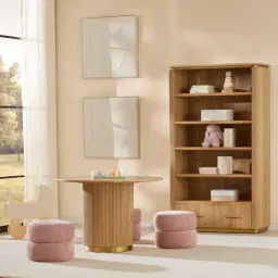 San Pierre Kids Light Brown Ash Veneer Bookshelf