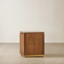 San Pierre Kids Toffee Brown Ash Veneer Bedside Table