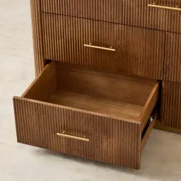 San Pierre Kids Toffee Brown Ash Veneer Dresser
