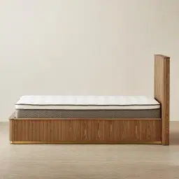 San Pierre Toffee Brown Ash Veneer King Single Bed