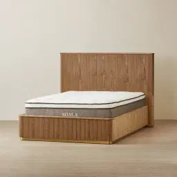 San Pierre Toffee Brown Ash Veneer Double Bed