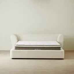 Antonella Stone Cream Fabric King Bed