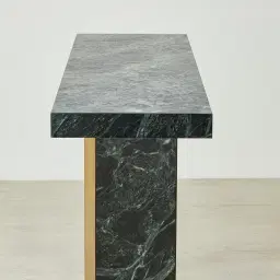 Luna Matte Emerald Sintered Stone Console Table