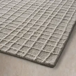 Hobson Cream Floor Rug - Extra Large 300cm x 350cm