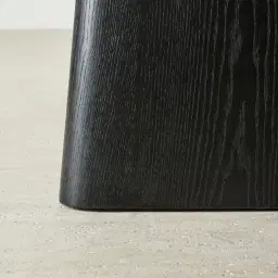 Dunstan Black Ash Veneer Rectangular Dining Table with Statuario White Sintered Stone Top - 240x120cm