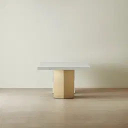 Thames Statuario White Sintered Stone Dining Table