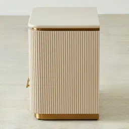 San Pierre Kids Beige Painted Wooden Bedside Table