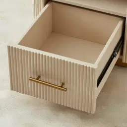 San Pierre Kids Beige Painted Wooden Bedside Table