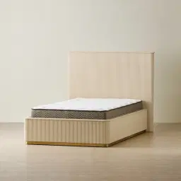 San Pierre Beige Painted King Single Bed