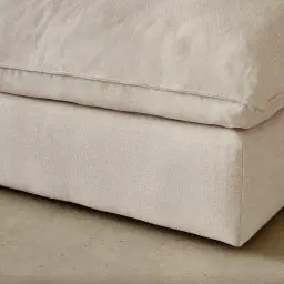 Macie Cream Oatmeal Fabric Modular Sofa - Left Arm