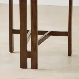 Desmond Dove Grey Fabric Counter Stool - Dark Brown Ash Legs