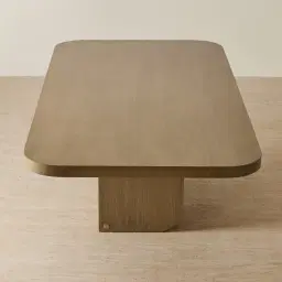 Jamil Ash Oak Veneer Dining Table