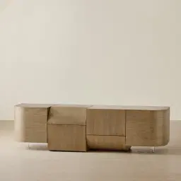 Jamil Ash Oak Veneer Entertainment Unit