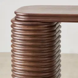Ophelia Smoky Walnut Veneer Console Table
