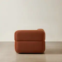 Capri Copper Brown Velveteen Modular Corner Seat