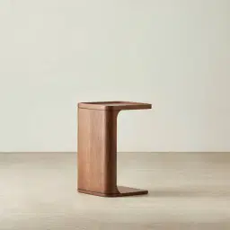 Capri Smoky Walnut Veneer Side Table