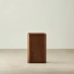 Capri Smoky Walnut Veneer Side Table