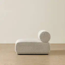 Pebbla Slate Grey Fabric Armless Module