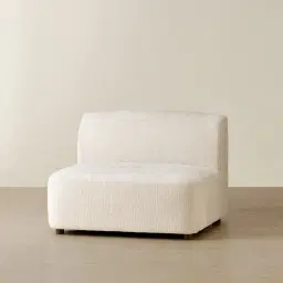 Calma Fusion Grey Fabric Armless Module