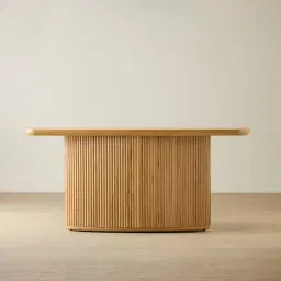 Terra Linea Light Brown Ash Veneer Console Table