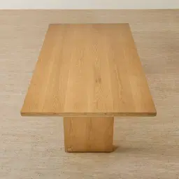 Salvador Light Oak Veneer Dining Table 180x100cm
