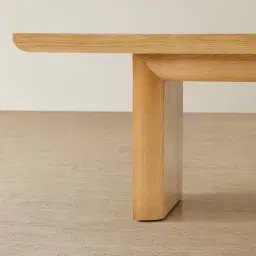 Salvador Light Oak Veneer Dining Table 180x100cm