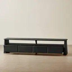 Dunstan Black Ash Veneer Entertainment Unit