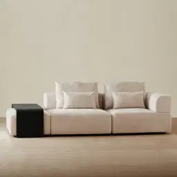 Reeves Black Ash Veneer Ottoman Table