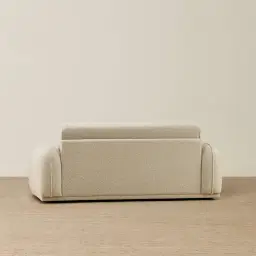 Euka Pearl Beige Fabric 2.5 Seater Sofa Bed