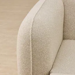 Euka Pearl Beige Fabric 2.5 Seater Sofa Bed