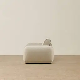 Euka Pearl Beige Fabric 2.5 Seater Sofa Bed