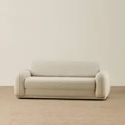 Euka Pearl Beige Fabric 2.5 Seater Sofa Bed