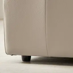 Amelie Milk Coffee Leather 2 Pieces Modular Dual Electric Recliner With Rectangle Console